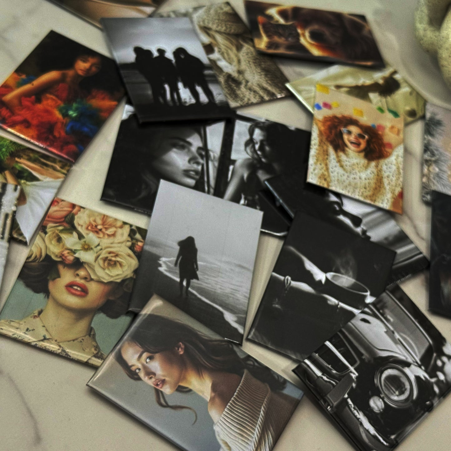 CUSTOM BADGE PHOTO MAGNETS